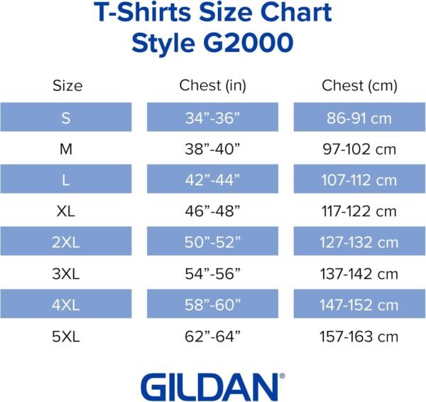Gildan Ultra Cotton T-Shirt, Style G2000, Multipack T-Shirt Homme (Lot de 2) – Image 5