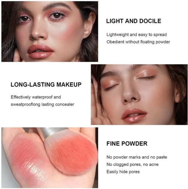 Palette de 12 couleurs d'anticernes et de fards à joues, longue tenue, résistante aux bavures, estompable, 2 en 1 fards à joues en crème au fini mat Palette de maquillage pour le visage (#01) – Image 3