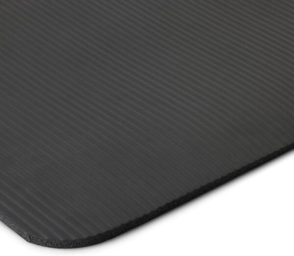 Amazon Basics 1/2-Inch Extra Thick Yoga and Exercise Mat with Carrying Strap, Black – Image 3