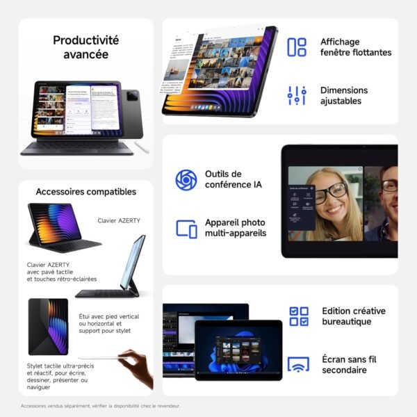 Xiaomi Pad 7 Pro, 11.2" Tablette, 8 256G + Cover Officielle – 8850mAh Batterie, 67W HyperCharge, HyperAI - Bleu – Image 5