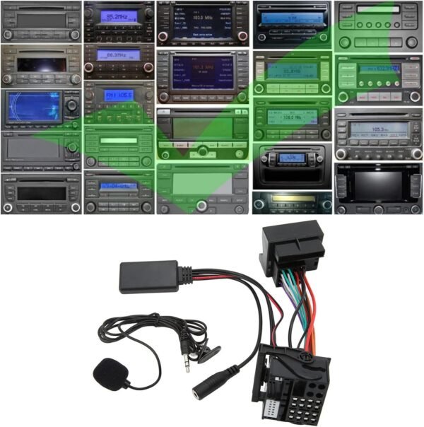 Yctze Adaptateur Audio Stéréo de Voiture avec Câble D'entrée AUX5.0, Remplacement pour RCD310 RCD510 RNS510, Matériau de Haute qualité, Installation Facile (avec Cordon – Image 6