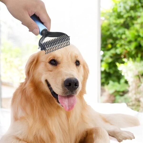AIVORO Brosse Chien Poil Long, Brosses pour Chiens Chats, Brosse pour Chien 17+9 Dents Professionnel, Brosses de Toilettage pour Eliminer Nœuds/Sous-poil pour Animaux – Image 5