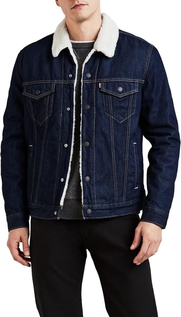 Levi's Type 3 Sherpa Trucker Veste Homme, Denim Jacket