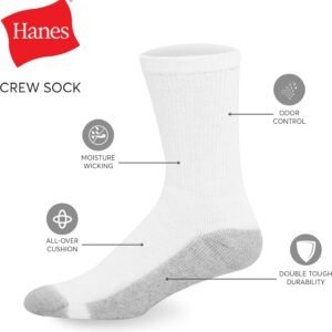 Alternative view of Hanes Cushion Crew Chaussettes pour homme