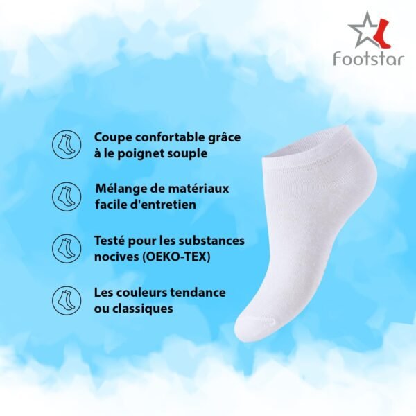 Footstar SNEAK-IT ! 10 Paires Chaussettes Enfants Chaussettes Courtes - Socquettes – Image 2