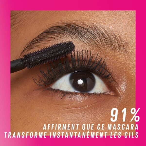 Maybelline New York – Mascara Volume & Définition - Effet Cils Déployés 360° - Tenue 24H - Sans Paquet - Sensational Firework - Couleur : Very Black – Image 10