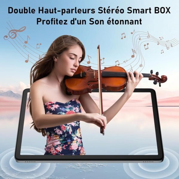 Blackview Tab60 WiFi Tablette Android 15, 12Go+128Go(2To TF) Octa Core Tablette Taclite WiFi 6, 10 Pouces Batterie 5100mAh 8MP+5MP Widevine L1 avec GMS, BT5.2 – Image 6
