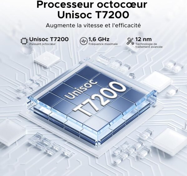 DOOGEE Tablette Tab A9+ Android 15 avec 5G Wi-FI, 20GB RAM+64GB ROM(2TB TF), 11 Pouces Tablette Tactile avec Widevine L1 8580mAh, 13MP+8MP, Tablette avec Clavier 90Hz/ Octa-Core/ BT5.0/ GPS- Bleu – Image 5