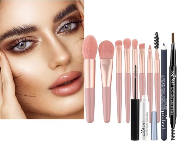 Joyeee Kit de maquillage tout-en-un pour filles Coffret cadeau de maquillage pour femme Kit complet de cosmétiques de démarrage, comprenant une palette de fards à paupières, un mascara, SET002A – Image 6