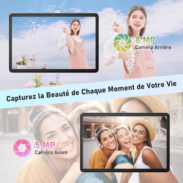 Blackview Tab60 WiFi Tablette Android 15, 12Go+128Go(2To TF) Octa Core Tablette Taclite WiFi 6, 10 Pouces Batterie 5100mAh 8MP+5MP Widevine L1 avec GMS, BT5.2 – Image 7