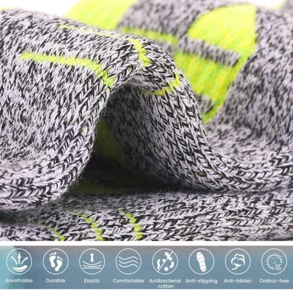 2 Paires Femme Chaussettes Multi-Performance Wicking Anti-Ampoules pour Les Sports de Plein air randonnée Trekking Camping Backpacking Running Fitness – Image 5