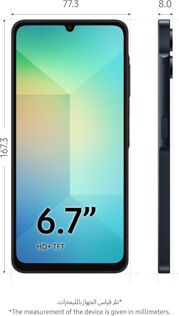 Samsung Galaxy A06 4GB+64GB [Version Internationale] (Noir) – Image 3
