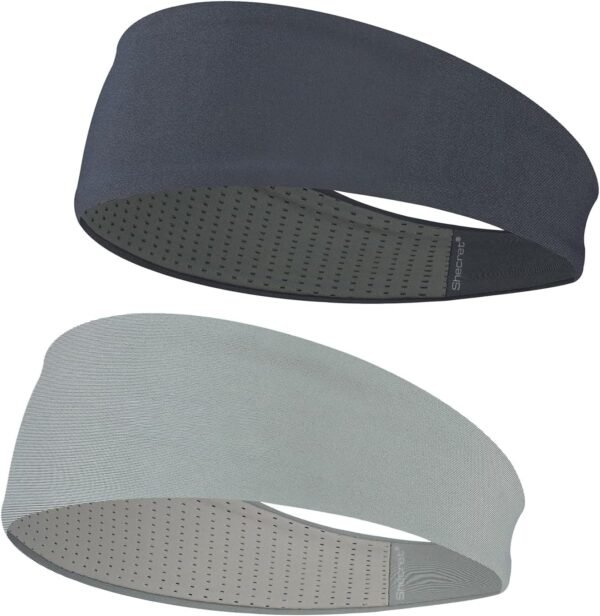 Bandeau Sport pour Femmes et Hommes, Sweatband Doux et Élastique, Antidérapant pour Course, Salle de Sport, Yoga, Vélo, Basket