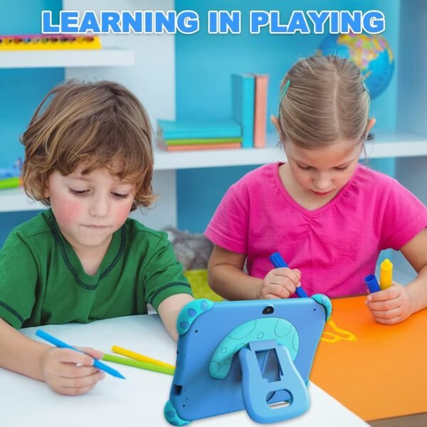 Ascrecem Tablette Enfants,7 Pouces Android Tablette Educative pour Enfant avec WiFi, Quad Core,2G 32G,Bluetooth,ContrôLe Parental,Logiciel Enfant Pré-Installé,Tablette Tactile de 3-14 ans Fille Garcon – Image 5