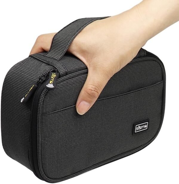 sisma Pochette de Rangement pour Cables Powerbank chargeurs écouteurs Cartes mémoire Adaptateur, Housse de Transport pour électronique et Accessoires – Image 6