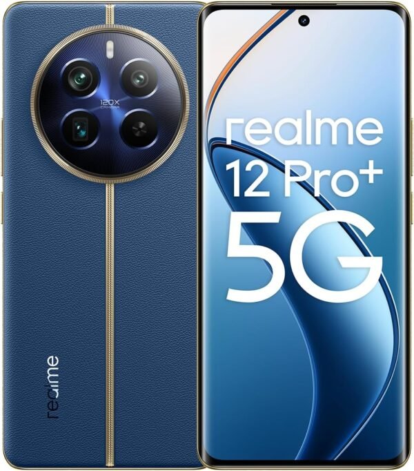 realme Smartphone 12 Pro+ 5G 8 + 256GB, Appareil Photo Portrait avec Objectif périscope, Sony IMX890 OIS, Chipset Snapdragon® 7s Gen 2 5G, Écran à Vision incurvée de 120 Hz, Submarine Blue