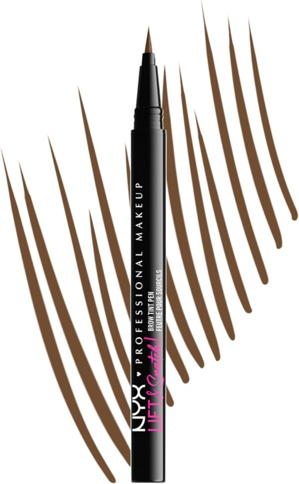 NYX Professional Makeup Feutre à Sourcils Lift & Snatch, Waterproof, Sans Transfert, Teinte : Brunette (07)