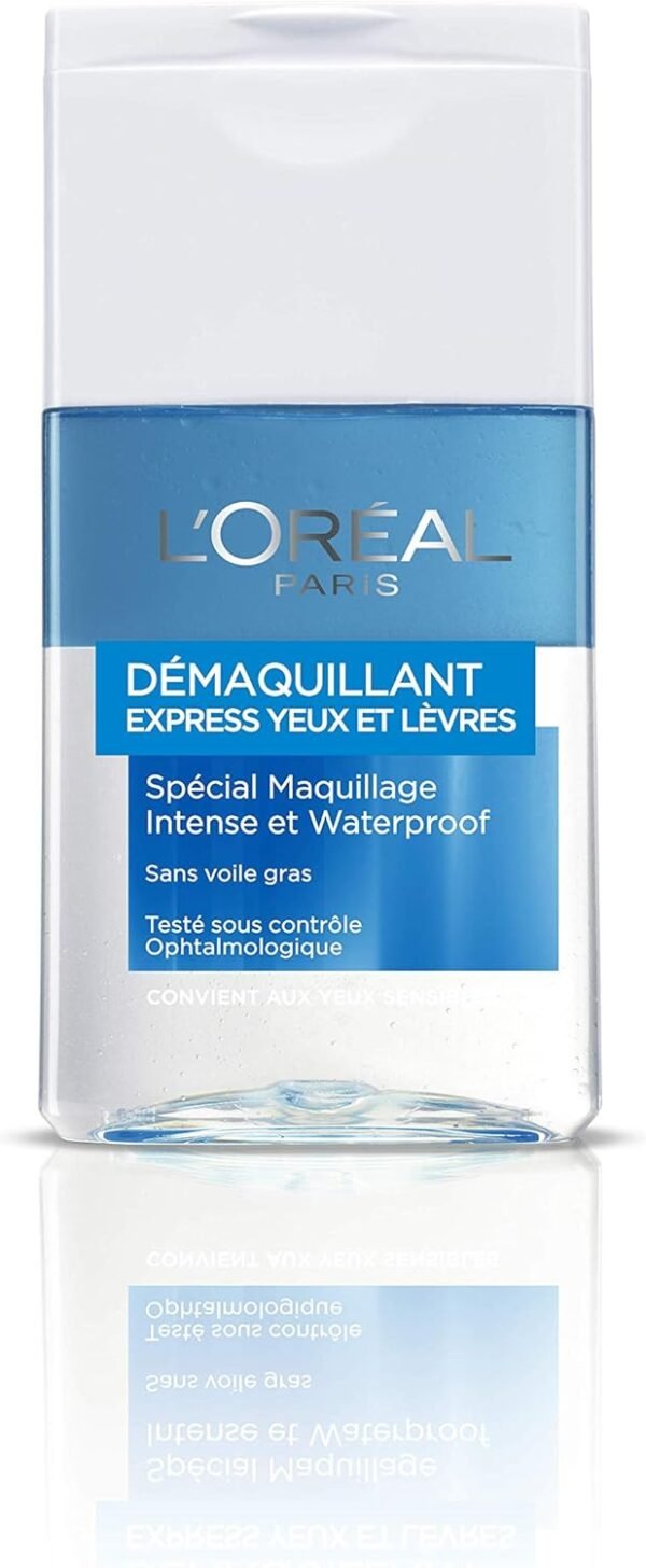 L’Oréal Paris Démaquillant Doux Yeux & Lèvres Waterproof, 125 ml – Image 2