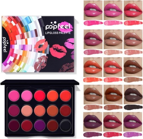 FantasyDay 28 Pcs Kit de Maquillage complet Coffret de Makeup Palette Cosmétique Set avec Ombres Paupières, Rouge à Lèvres, Pinceaux, Bâton de contour, Mascara, Trousse de Toilette – Image 5