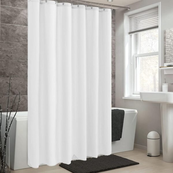 ALYVIA SPRING Doublure de Rideau de Douche en Tissu imperméable avec 3 aimants – Doublure de Douche en Tissu Doux de qualité hôtelière, légère et Lavable en Machine – Taille Standard 183 x 183 cm, – Image 6