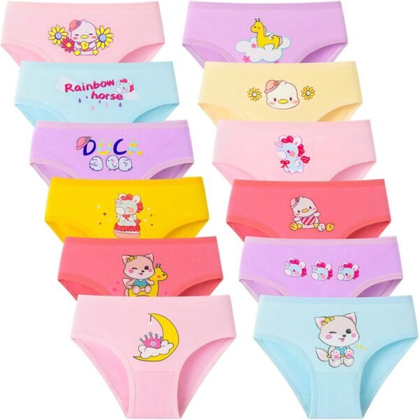Charmi Culotte Shorty Slip Coton Fille Lot de 12