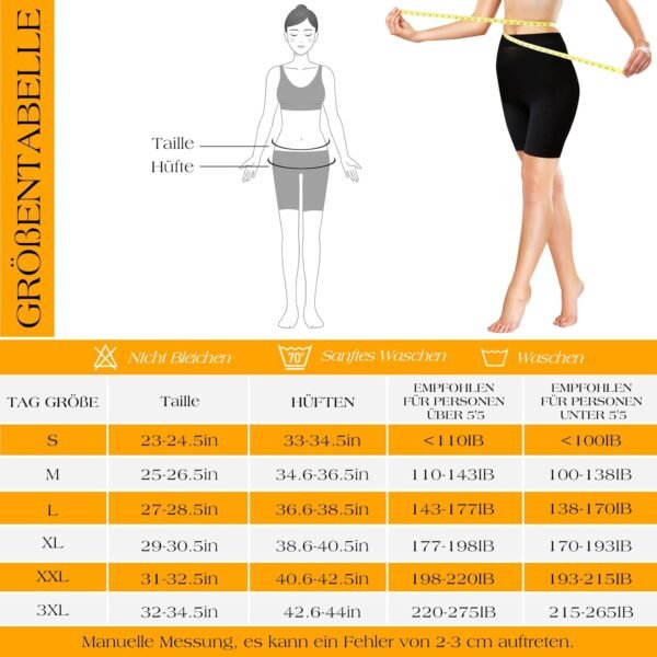 Lot de 2 Short Leggings Sport Femme sous Jupe ou Robe Anti-frottement Pantalons de Cyclisme pour Femme Legging Court sans Couture Boxer Short Sécurité – Image 7