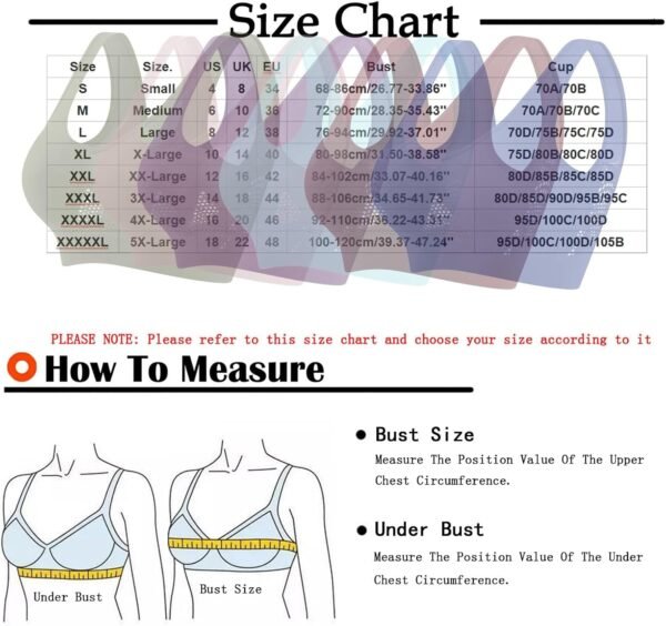 Lot De 2 Soutien Gorge sans Armature pour Femmes Push Up Anti-Affaissement Brassière Femme Sport Respirante Soutien-Gorge Grande Taille 2Pc Sports Lingerie Yoga Casual Bra – Image 2