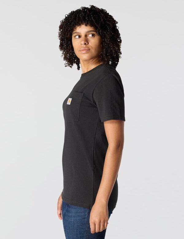 Carhartt Damen T-Shirt Workw Pocket S/S T-Shirt White – Image 2
