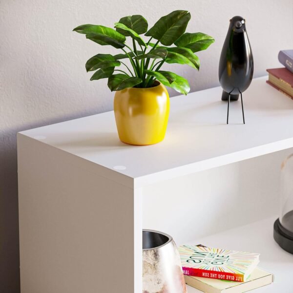 Vida Designs Cambridge Bibliothèque Basse à 3 étagère, Bois Blanc, Meuble pour Bureau, Salle de séjour et Chambre – Image 4