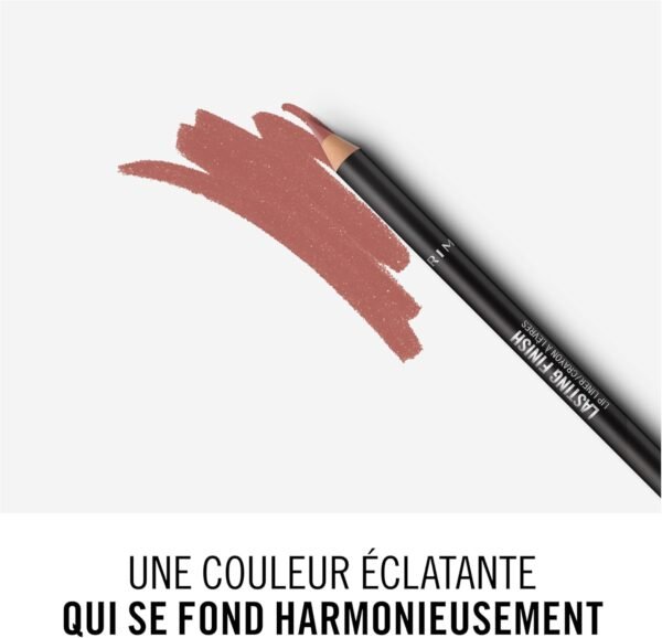 Rimmel Lasting Matte Lip Liner 760 90's Nude, crayons à lèvres, rouge à lèvres mat, crayon contour lèvres – Image 5