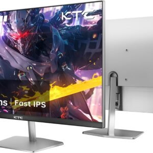 KTC 24.5 Pouces Ecran PC Gamer 400Hz / 360Hz / 240Hz | Fast IPS 1ms | Adaptive Sync | FHD écran 1080P | HDR 400 128% sRGB | HDMI x2, DP x2 | Réglage de l'inclinaison Gris argenté VESA 100*100mm H25X7