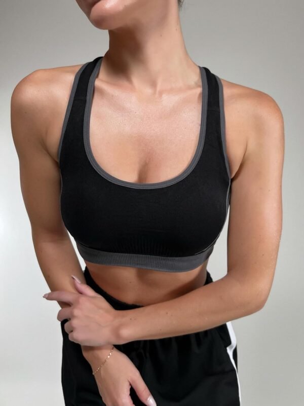 Litherday Brassiere Sport Femme sans Armature Soutien-Gorge de Sport Femme Croisées Derrière sous-Vêtement de Sport Push Up avec Coussinets pour Course Yoga Sport – Image 3