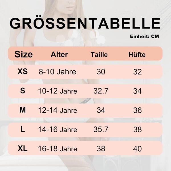 Desanlapi Culotte Fille Adolescentes en Coton Stretch Slip Ceinture de Sport sous-vêtement Culottes Enfant pour 8-18 Ans Confortables et Respirantes Lot de 6 – Image 5