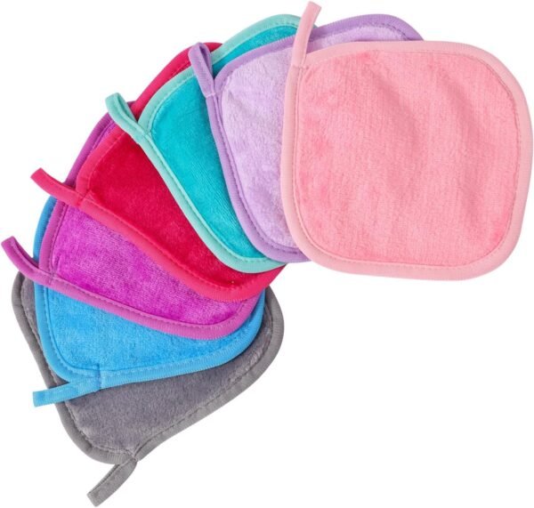 YIZITU Lot de 7 gants de toilette doux en flanelle pour l'hygiène personnelle - Serviettes en coton doux pour tous les âges - Lavable en machine – Image 4