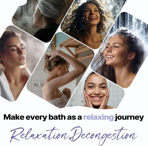 Vaporisateurs de douche Aromathérapie Cadeaux d'anniversaire pour femmes 8 pièces Cadeaux de la Saint-Valentin pour elle Maman Hommes Adolescents Adultes Pompes de bain Soins personnels avec des – Image 5