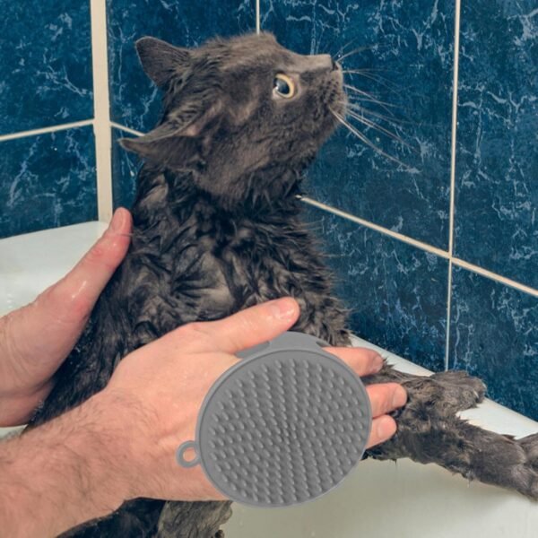 Brosse pour chien pour le bain | Shampoing Toilettage Massage Apaisant Brosse pour animaux de compagnie – Animalerie, Hôpital, Maison Brosse pour chien pour massage, toilettage, bain Fanelod – Image 2