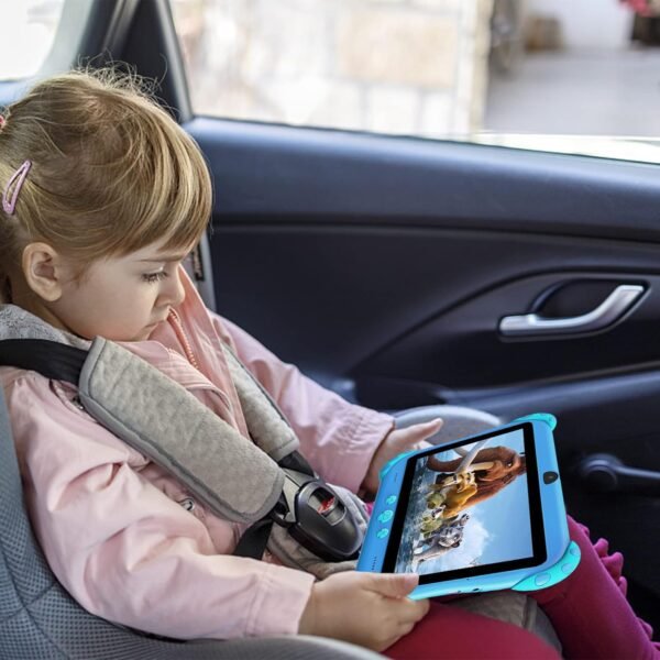 Ascrecem Tablette Enfants,7 Pouces Android Tablette Educative pour Enfant avec WiFi, Quad Core,2G 32G,Bluetooth,ContrôLe Parental,Logiciel Enfant Pré-Installé,Tablette Tactile de 3-14 ans Fille Garcon – Image 6