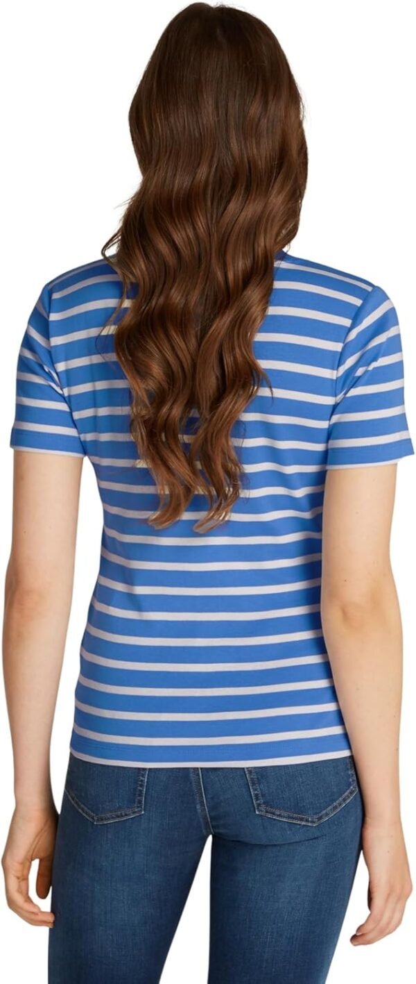 Tommy Hilfiger T-Shirt Manches Courtes Femme New Slim Cody Col en V – Image 2