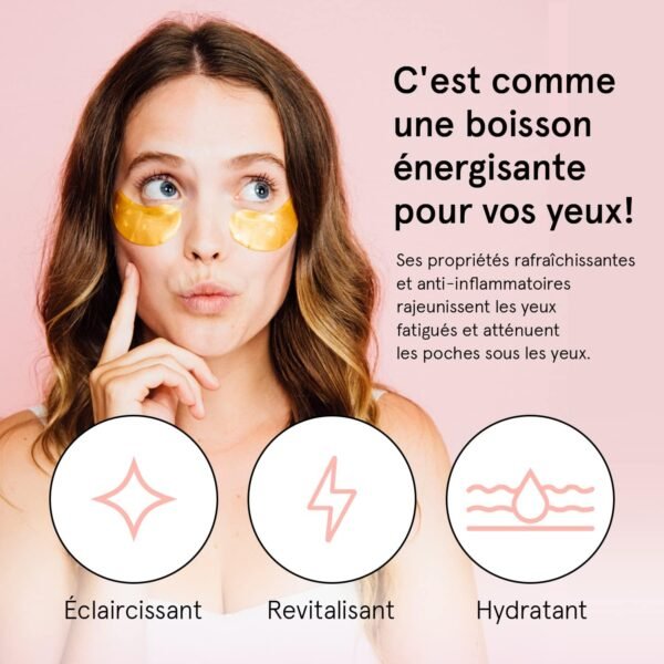 Grace & Stella [24 Paires, Or] Patch en Gel qui Réduit les Cernes Sous les Yeux, Anti Rides, Anti Poche - Vegan & Cruelty-Free, Soins des Yeux – Image 2
