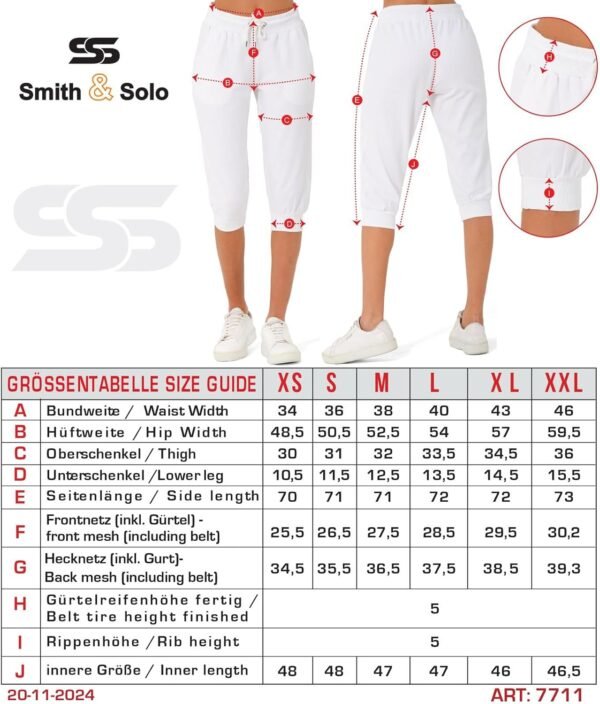 Smith & Solo Pantalon de Jogging Femme – Pantalon de Sport Femme Coton | Pantalon de survêtement Coupe Slim Pantalon de Loisirs Long | Pantalon d'entraînement Fitness Taille Haute Moderne – Image 5