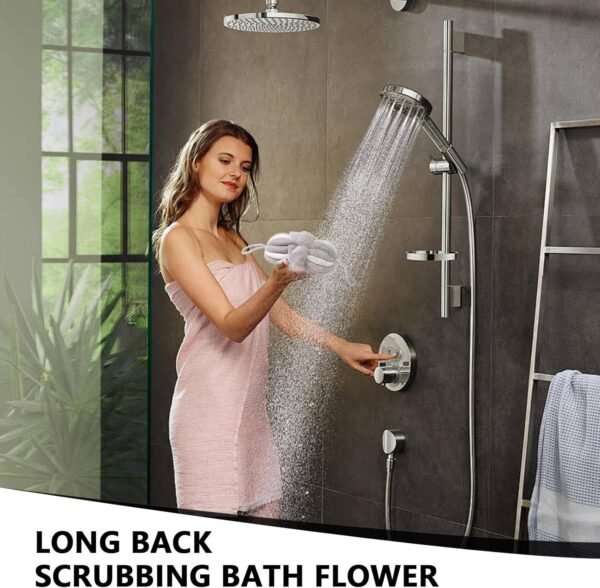 Luffa Douche – exfoliant et éponge naturelle pour hygiène personnelle, pour hygiène avec massage pour peau délicate pour hommes et femmes – Image 7