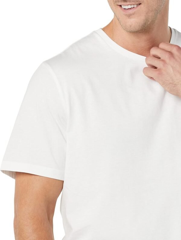 Amazon Essentials T-shirt en Coton à Col Rond à Manches Courtes, Coupe Classique Homme, Lot de 2 – Image 6