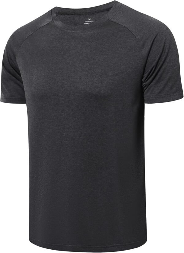 ZENGVEE 1 ou 5 pièces T-Shirts Fonctionnels pour Hommes T-Shirts de Sport à Manches Courtes pour Hommes vêtements de Sport Respirants de Base