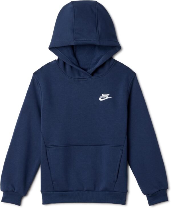 Nike K NSW Club FLC HDY Lbr Hooded Long Sleeve Top Mixte Enfant (Lot de 1)