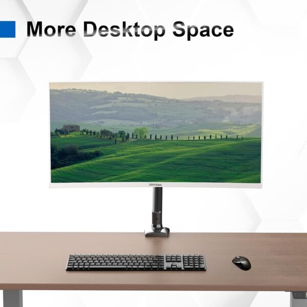 GRIFEMA GB2003-1, Support Ecran PC Moniteur de 13-32 Pouces, Bras Ecran PC VESA 75x75-100x100 MM, Rotation à 360°, Réglable en Hauteur, Charge Maximale de 9 KG, Noir – Image 7