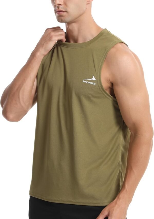 Débardeur sans Manches pour Homme, Gilet de Course à Pied, de Gym, à séchage Rapide, t-Shirt de Sport – Image 2