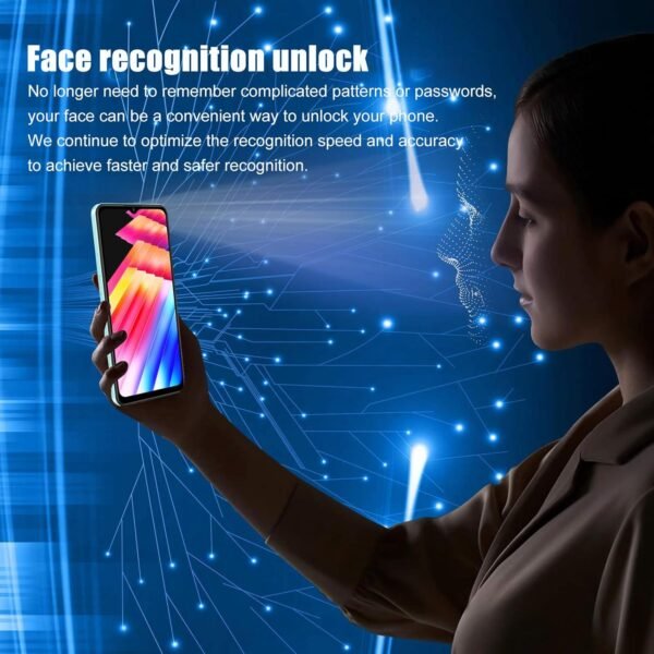 Téléphone Portable Débloqué 4G, 4Go+64Go Android 12 Waterdrop 6,56" , 8MP+18MP, 5435mAh ,Chargement Rapide Smartphone Pas Cher , 3 Slot-Dual SIM Telephone Portable Pas Cher WiFi/GPS/OTG/Type C-Noir – Image 2