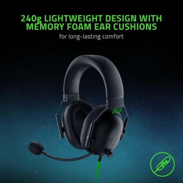 Razer BlackShark V2 X Casque de jeu : son surround 7.1 – Pilotes de 50 mm – Coussin en mousse à mémoire de forme – PC, PS4, PS5, Nintendo Switch, Xbox One, Xbox Series X et S, mobile – Prise audio 3,5 – Image 6
