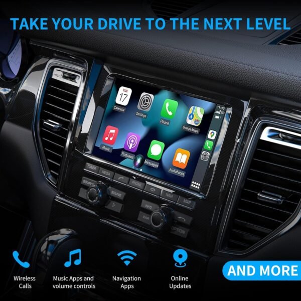 Adaptateur Sans Fil CarPlay & Android Auto, Mini Stick pour Convertir CarPlay/Android Auto Filaire en Sans Fil, Compatible avec Voitures Équipées de CarPlay & AA, USB C/A, Plug and Play, Stable – Image 7