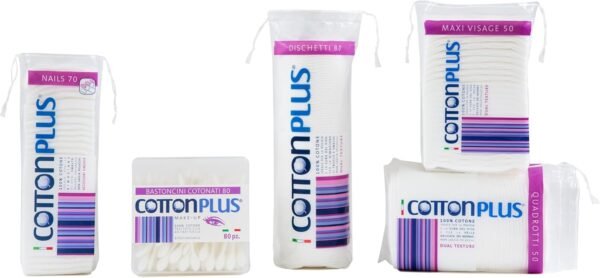 Cotton Plus Bâtons de coton MAKE-UP 80 pièces - Ligne BEAUTY | COTTON FIOC pour le MAKE-UP | Deux têtes différentes, deux fonctions. – Image 6